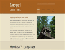Tablet Screenshot of gospelforchristians.com